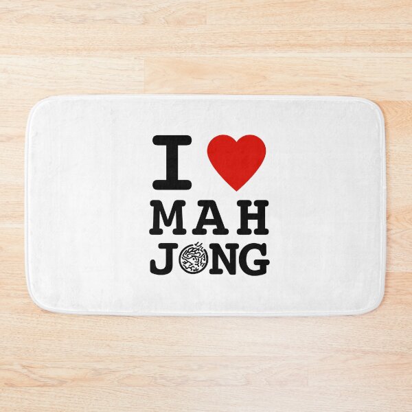 Item preview, I Love MahJong Zipper Pouch by Mahj Maven designed and sold by civicthings.