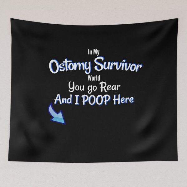 Item preview, Ostomy Survivor Funny You Go Rear And I Poop Here Stoma Bag  designed and sold by wordsonly.