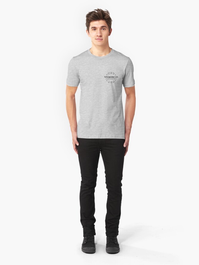 Alternate view of Full Range Poker logo Slim Fit T-Shirt