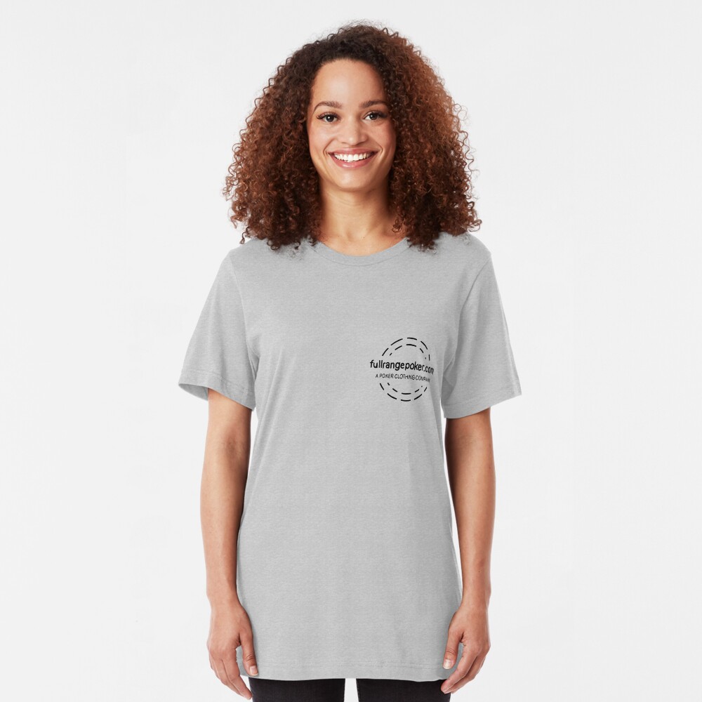 Full Range Poker logo Slim Fit T-Shirt