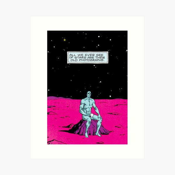 Vista previa del artículo con la obra «Viejas estrellas (Dr. Manhattan)», diseñado y vendido por viceursa.