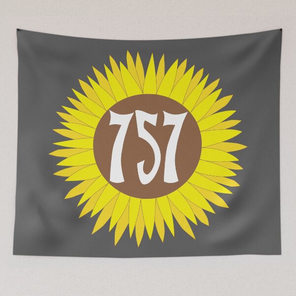 Item preview, Hand Drawn Virginia Sunflower 757 Area Code designed and sold by itsrturn.
