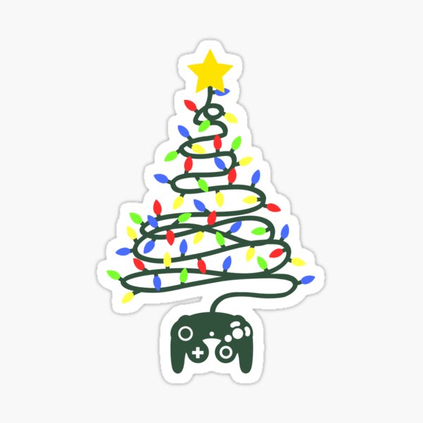 Vista previa del artículo con la obra «Árbol de Navidad del controlador de juegos (GC)», diseñado y vendido por Toffee Bee.