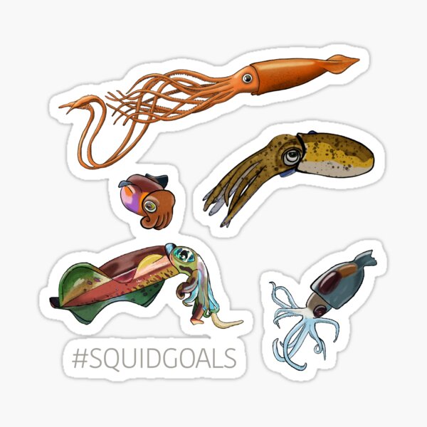 Item preview, #SQUIDGOALS -- The Whole Squid Squad designed and sold by sgrun.