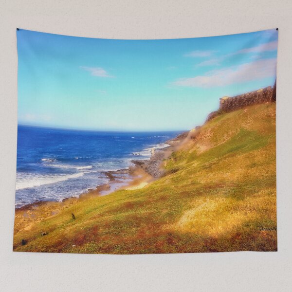 Item preview, Atlantic Shoreline along El Morro and Castillo San Cristobal designed and sold by Yannik Hay.