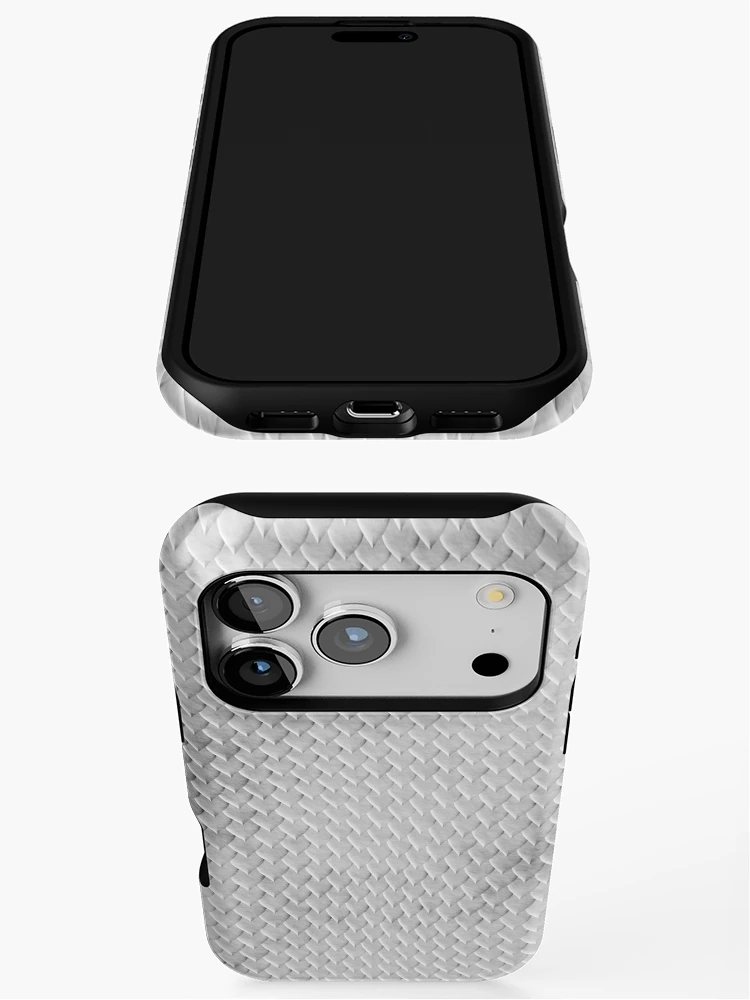 Thumbnail 3 of 4, iPhone Case, Snake Skin - Platinum [Roufxis-Rb] designed and sold by RoufXis.