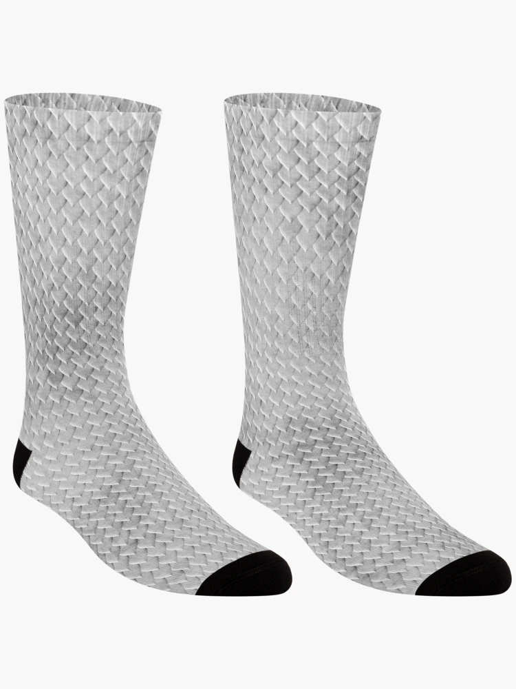 Thumbnail 3 of 5, Socks, Snake Skin - Platinum [Roufxis-Rb] designed and sold by RoufXis.