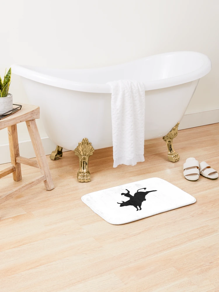 Thumbnail 2 of 6, Bath Mat, Bull Rider designed and sold by sweetsixty.