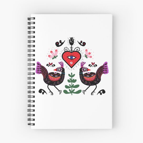Item preview, Folk bird art designed and sold by AWAarts.
