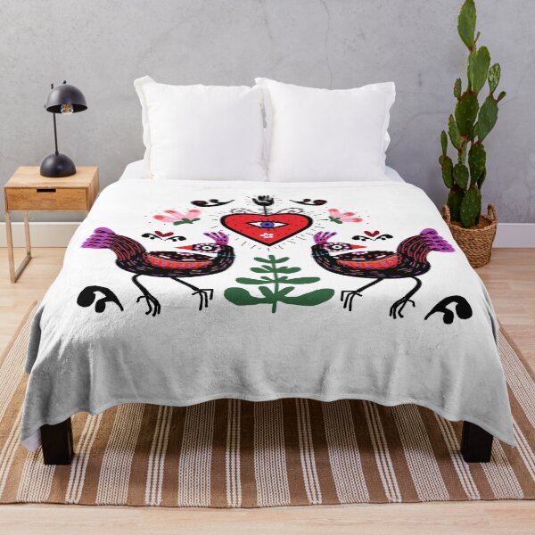 Item preview, Folk bird art designed and sold by AWAarts.