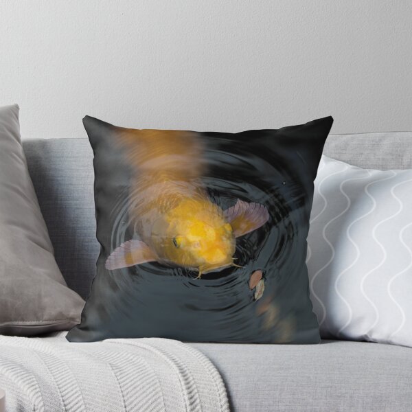 Item preview, Close Up of Single Large Yellow Koi Fish with Whiskers designed and sold by KbytesOfJax Outdoor and Nature.