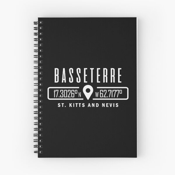 Item preview, Basseterre St Kitts and Nevis GPS Location Coordinates designed and sold by IdentiTee Studios.