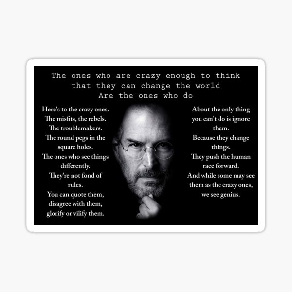 Item preview, The crazy ones, think different Steve Jobs Apple  designed and sold by stonechenrock.