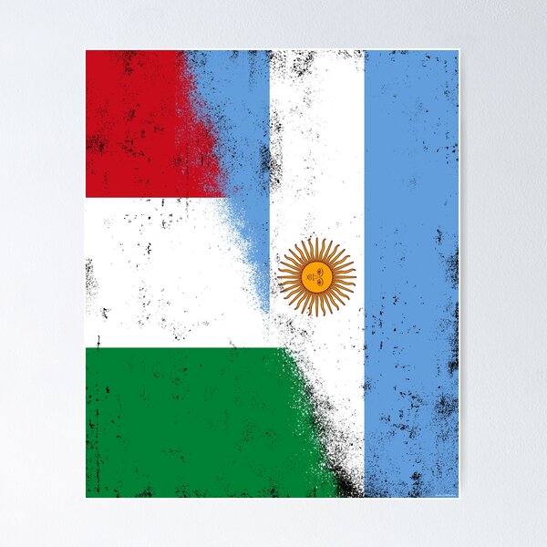 Item preview, Italy and Argentina, Argentinian and Italian Mix Flags, Bandera de Argentina y Italia. Bandiere Italia e Australia designed and sold by #mossasdesign.