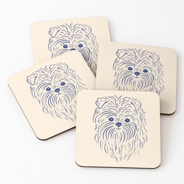 Item preview, Affenpinscher (Beige and Blue) designed and sold by illucalliart.
