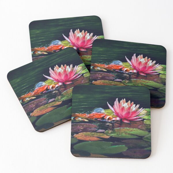 Item preview, Koi attacks lily! designed and sold by Art in Nature.