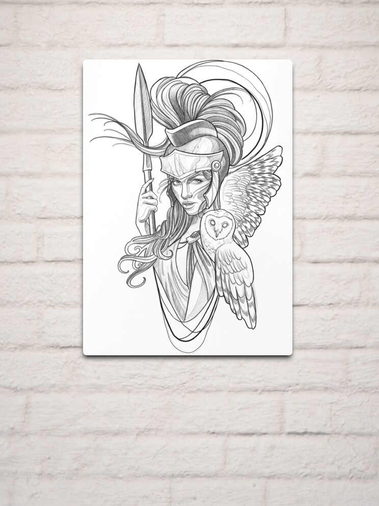 Athena goddess Metal Print for Sale by LecoLA