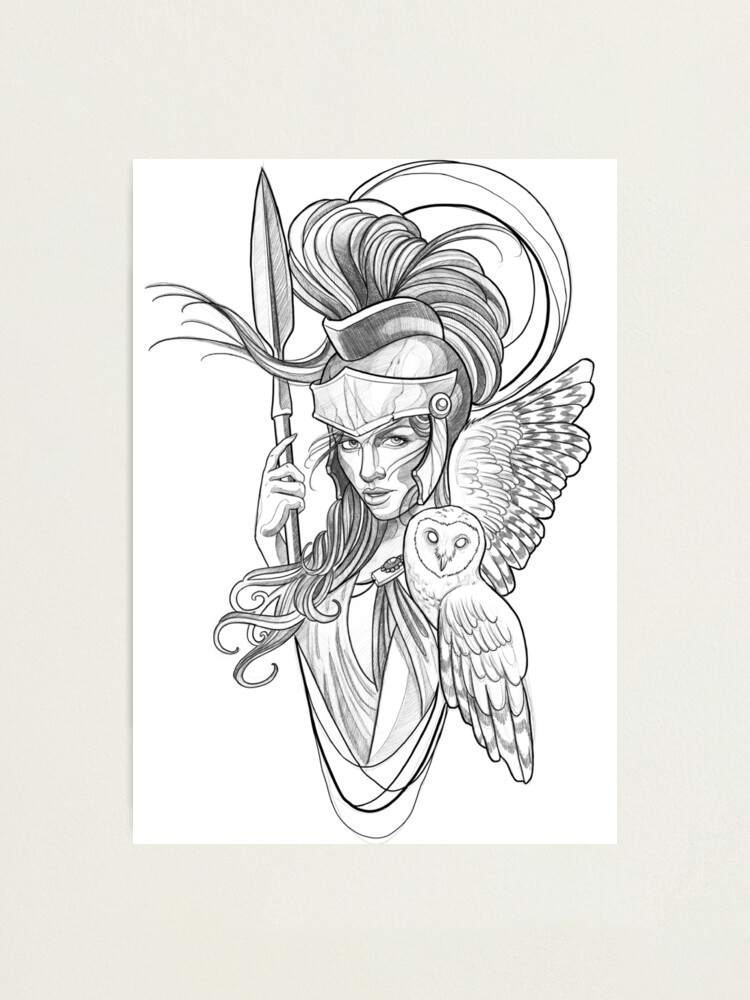 Athena goddess Art Board Print for Sale by LecoLA