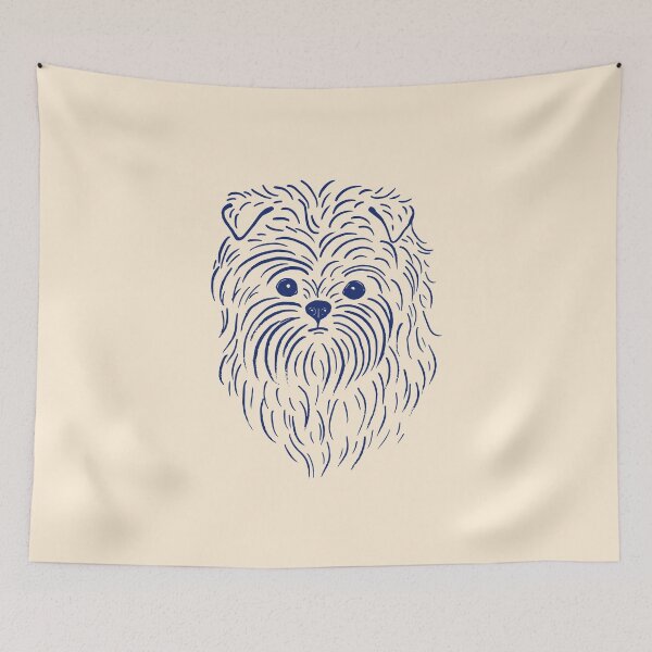 Item preview, Affenpinscher (Beige and Blue) designed and sold by illucalliart.