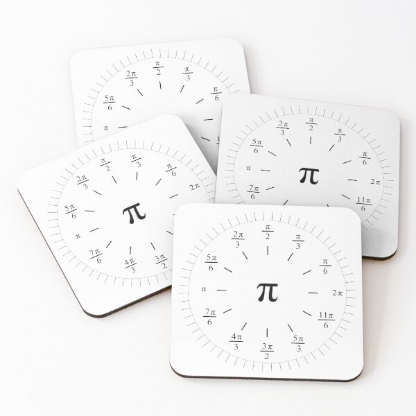 Item preview, Pi Radians Clock face - Unit Circle v001 designed and sold by Rupert Russell.