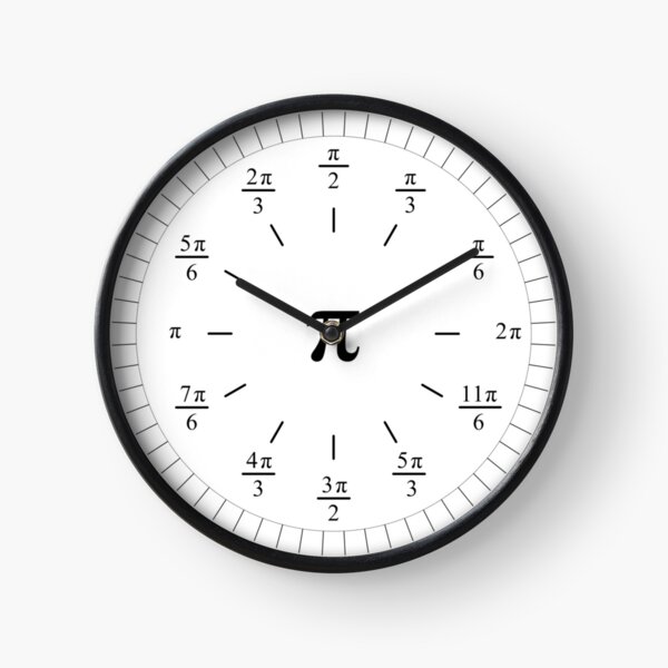 Item preview, Pi Radians Clock face - Unit Circle v001 designed and sold by Rupert Russell.
