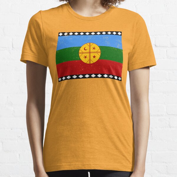 Bandera Mapuche, Mapuche Flag, Indigenous People from Chile, Patagonia and Southwestern Argentina Essential T-Shirt