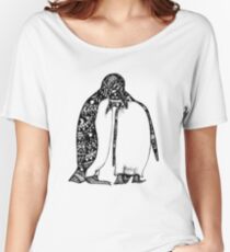 Penguin Hug Women's Relaxed Fit T-Shirt