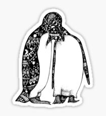 Penguin Hug Sticker