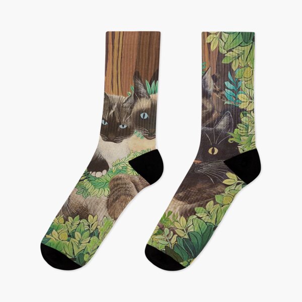 Item preview, Cats of Joy in the  Green Garden designed and sold by WatersEdgeGal.