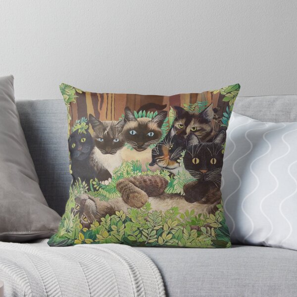 Item preview, Gatos de alegría en el jardín verde designed and sold by WatersEdgeGal.