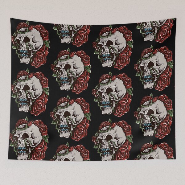 Item preview, Skull and Roses designed and sold by BURPdesigns.