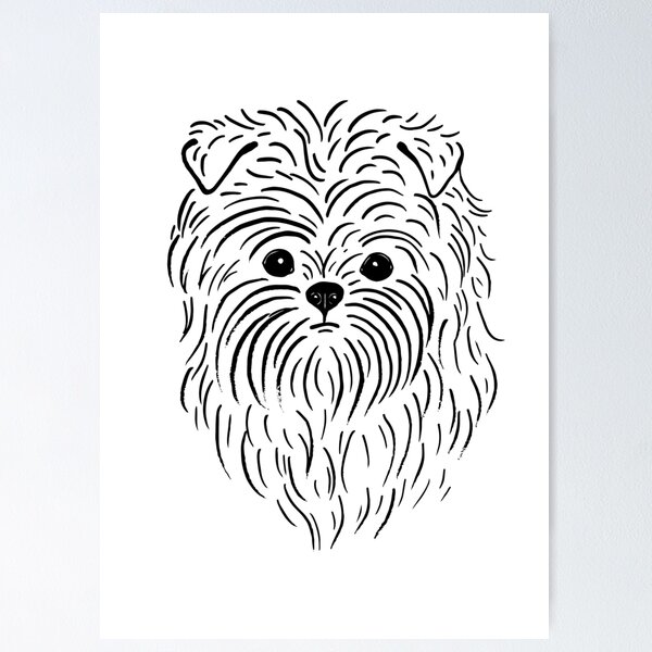 Item preview, Affenpinscher (Black and White) designed and sold by illucalliart.