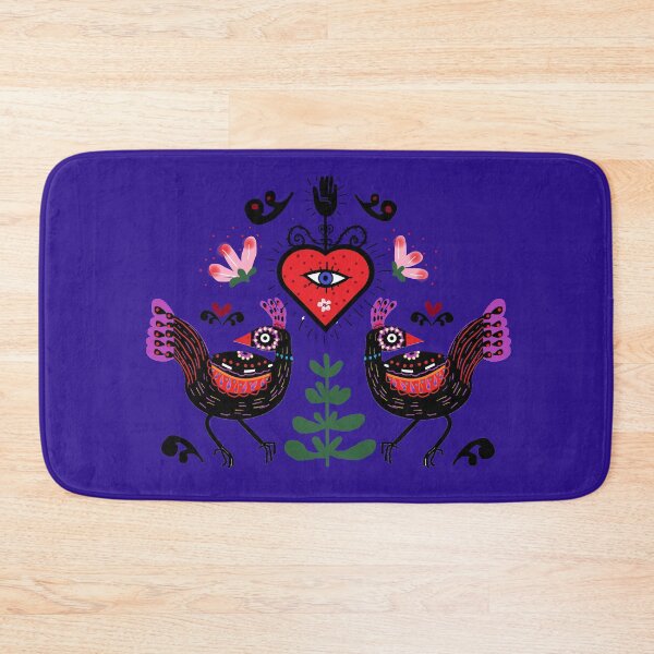Item preview, Folk bird art designed and sold by AWAarts.