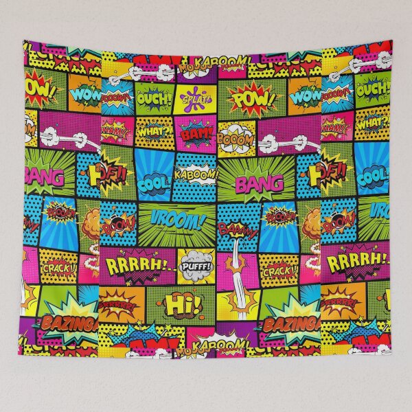 Item preview, Superhero Comic Book Pow Violence Battle Hero Colors designed and sold by mynimo.