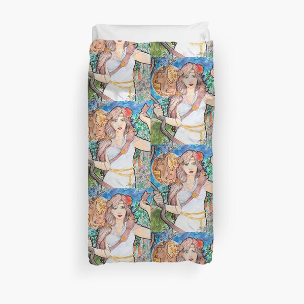 Goddess Diana Duvet Cover