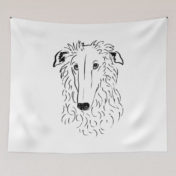 Item preview, Borzoi (Black and White) designed and sold by illucalliart.