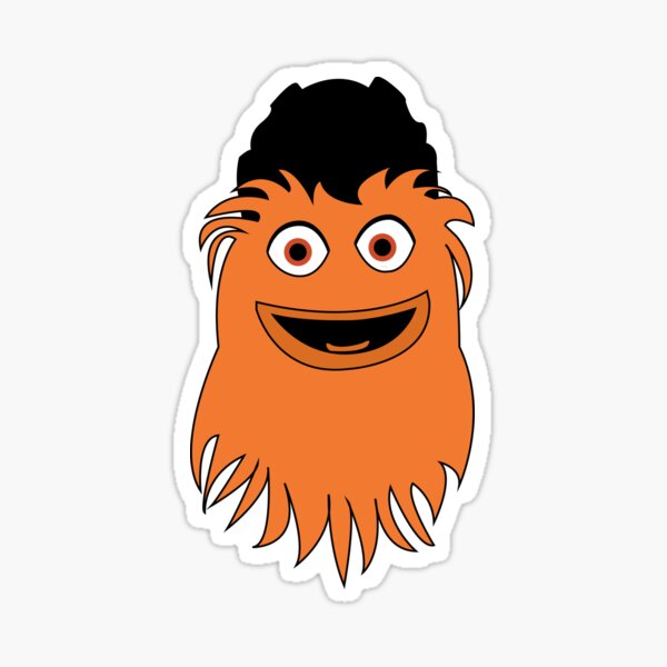 Philadelphia Flyers: Gritty Mascot - NHL Removable Wall Decal Giant Mascot + 2 Team Wall Decals