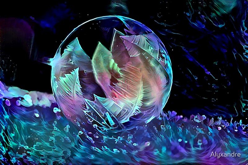 "Blacklight Freezing Bubble" by Alyxandre Redbubble