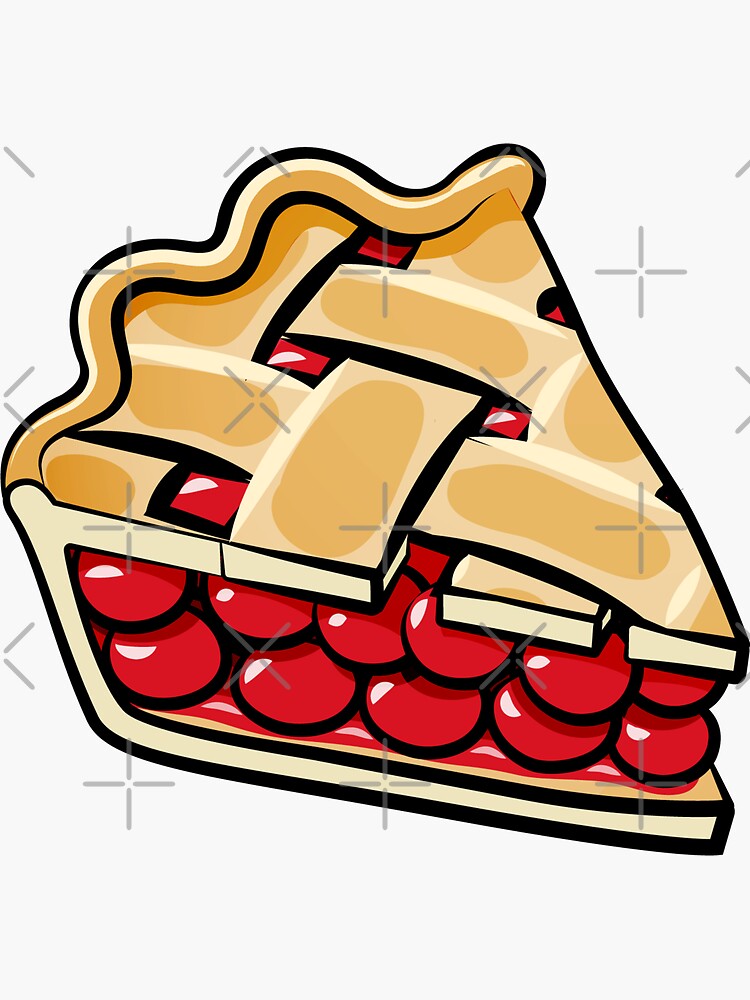 "Cherry Pie Cherries on pink " Sticker for Sale by littlearrow
