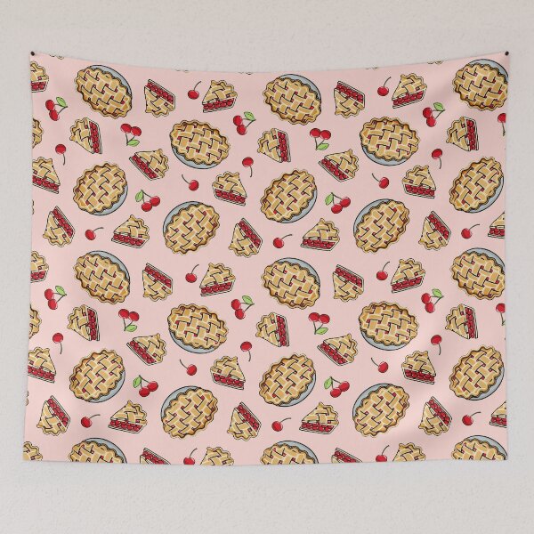 Item preview, Cherry Pie - Cherries on pink  designed and sold by littlearrow.