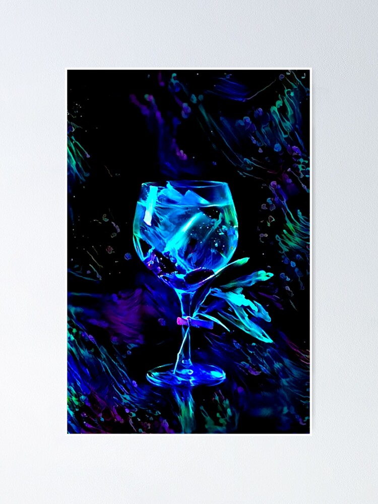 "Blacklight Gin and Tonic" Poster for Sale by Alyxandre Redbubble