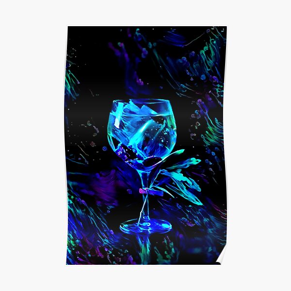 "Blacklight Gin and Tonic" Poster for Sale by Alyxandre Redbubble