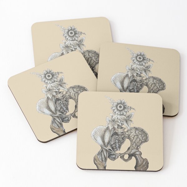 Item preview, In Bloom | Pelvis Anatomy Drawing designed and sold by Karli Mogen.