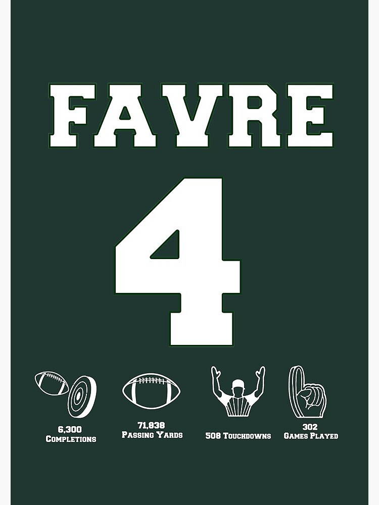 "Brett Favre Career Stats" Spiral Notebook for Sale by thundergun