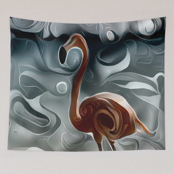 Item preview, Swirled Flamingo 2 designed and sold by Vikingstaad.