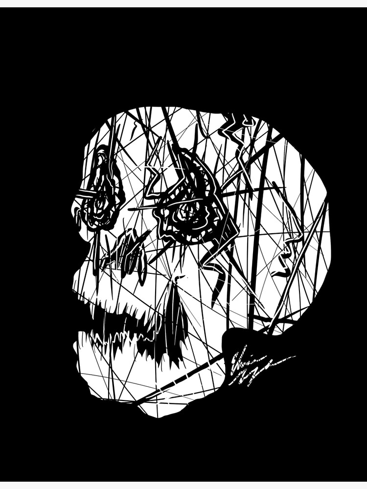 Slashed Skull by GroglioArt
