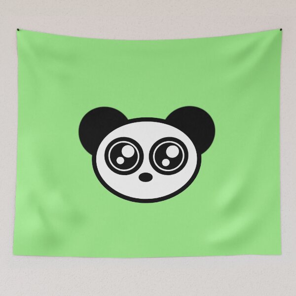 Item preview, Kawaii Panda Face designed and sold by midnightthecat.