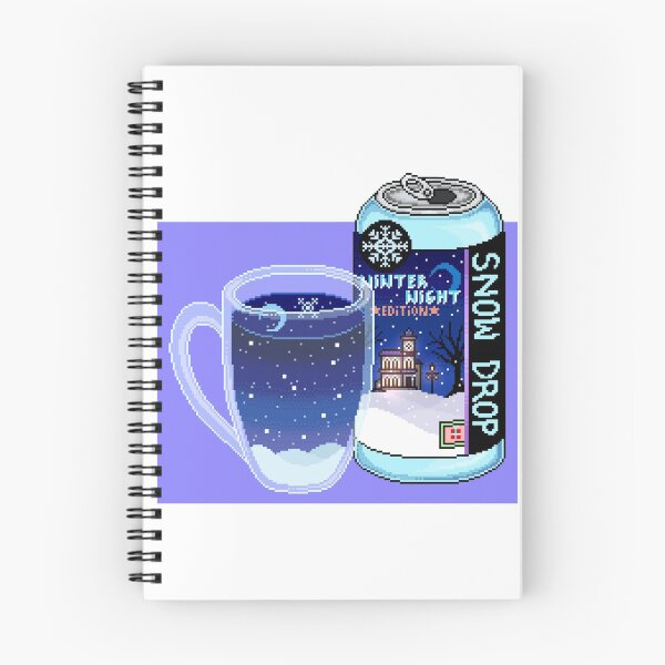 Item preview, Snow Drop Winter Night Pixel Soda designed and sold by MetallicWings15.