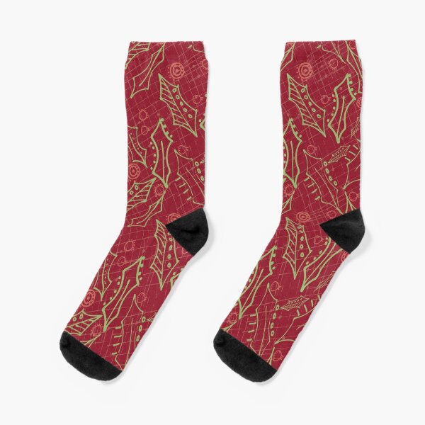 Holly on Red Socks
