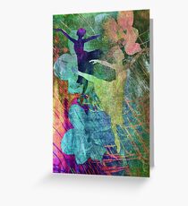 Ballet. Painting. Greeting Card